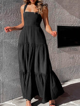 Square Neck Tiered Maxi Dress OutfitFlow